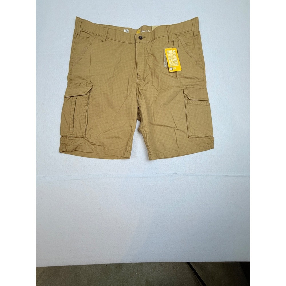 Carhartt Force Tappen Cargo Shorts Mens 42 Tan Ripstop Relaxed Fit 101168 NWT